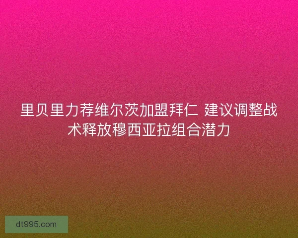 里贝里力荐维尔茨加盟拜仁 建议调整战术释放穆西亚拉组合潜力